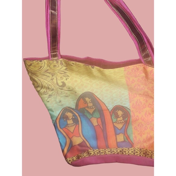 Hot Pink Beautiful Women Tote Bag - Picture 2 of 6